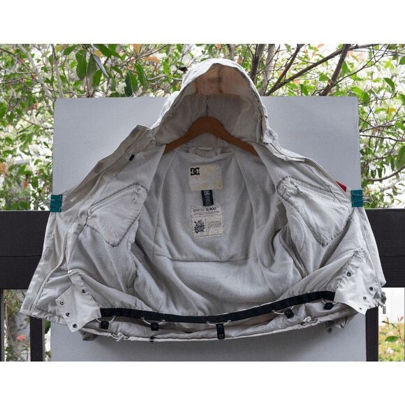 DC Snowboarding Jacket Women's Hooded Exotex 5000‎ Series Tan Size S - Picture 6 of 7